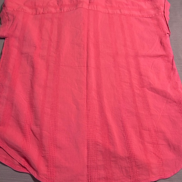 Pink Short-Sleeve Button-Up Shirt - Picture 8 of 10